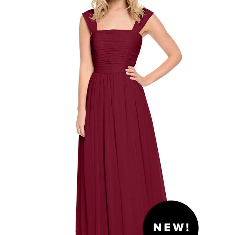 Maroon or Cabernet Bridesmaid Dress